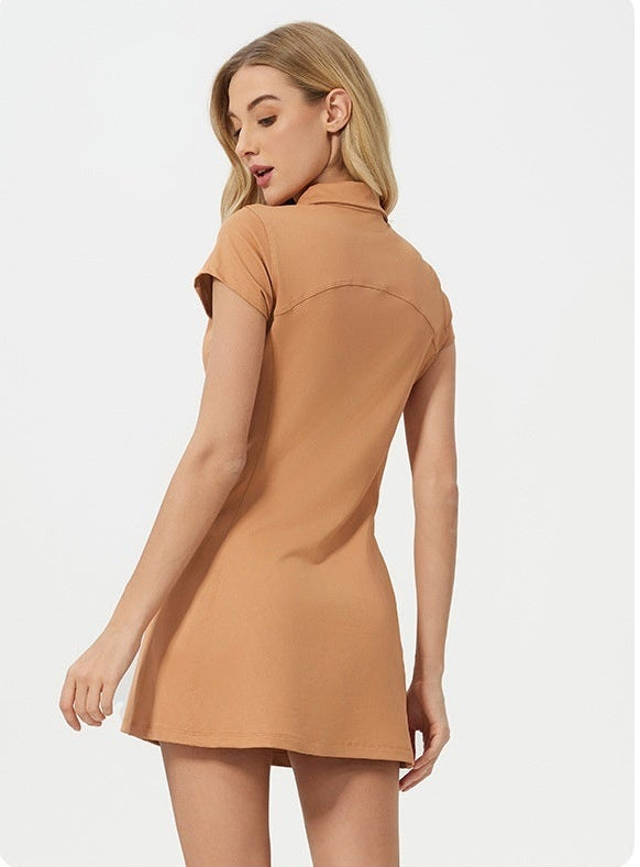 Women's Golf Dress Sleeveless Waist Slimming Performance Dress