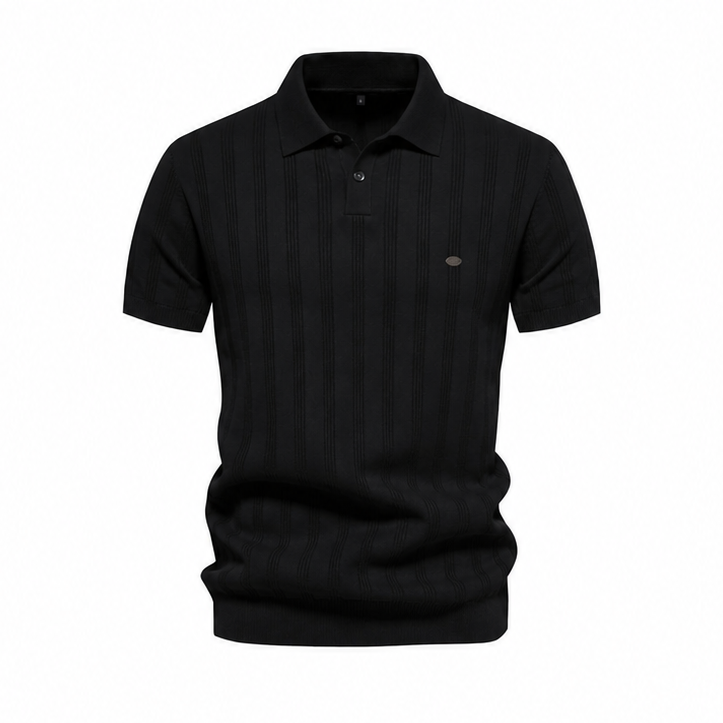 Men's Viscose Zip Polo Shirt – Loose Fit Casual Lapel Top
