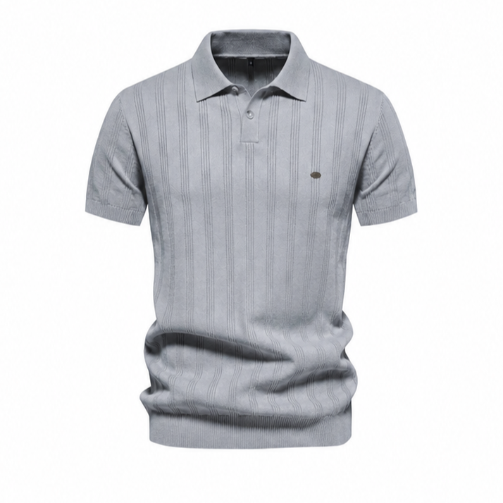 Men's Viscose Zip Polo Shirt – Loose Fit Casual Lapel Top