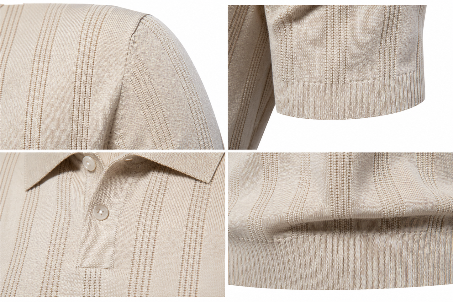 Men's Viscose Zip Polo Shirt – Loose Fit Casual Lapel Top