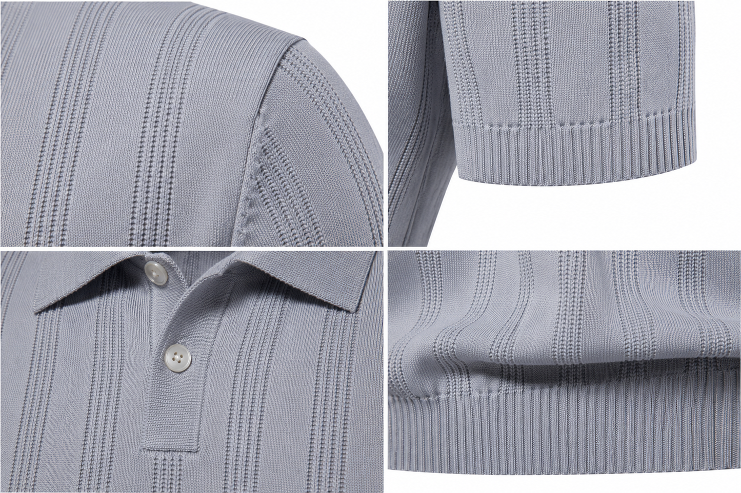 Men's Viscose Zip Polo Shirt – Loose Fit Casual Lapel Top