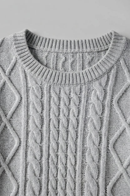 Women’s Knitted Maxi Dress Slim Fit Crew Neck